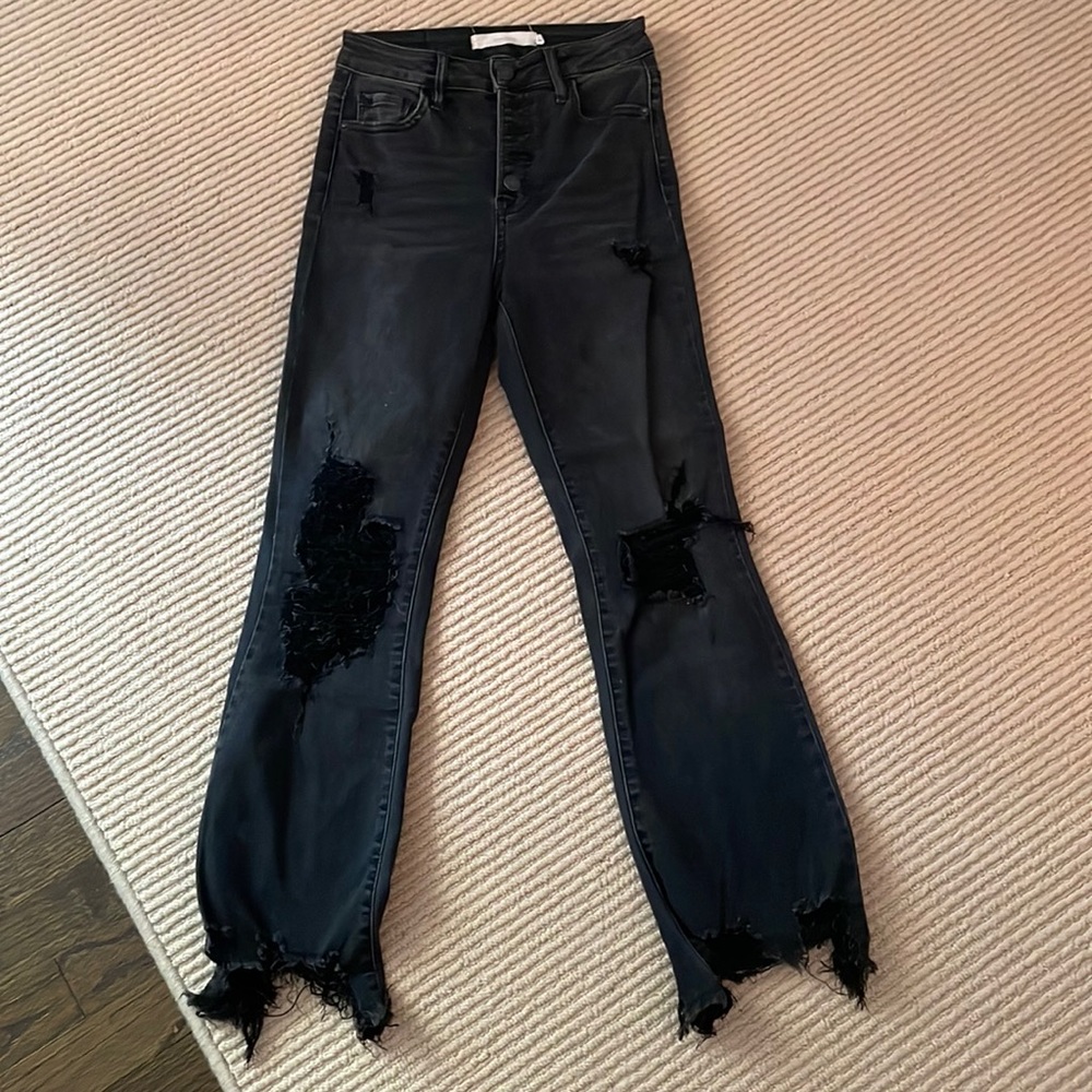 HIDDEN ripped dark grey jeans